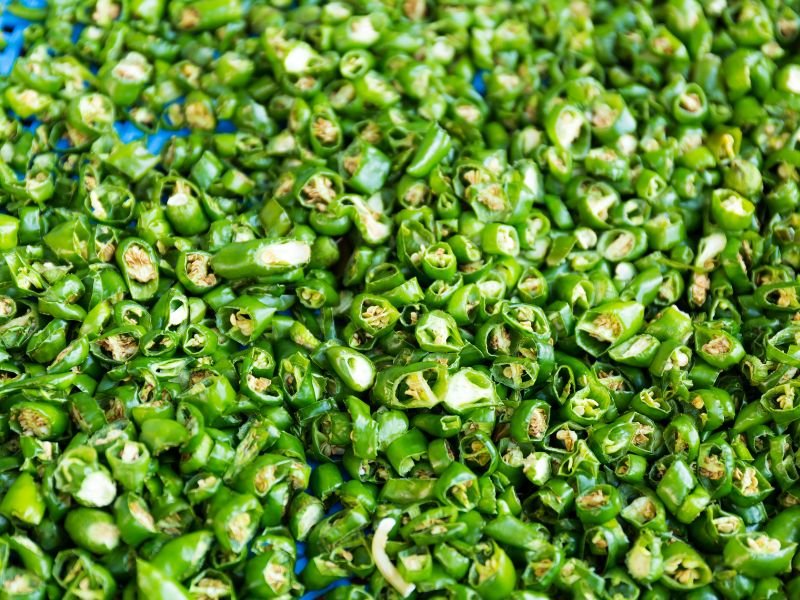 Chilli Green (Chopped), 250 gms